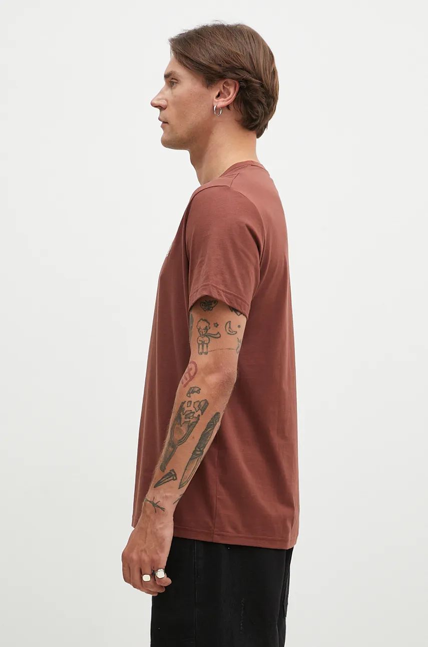 Tričko Fred Perry Crew Neck T-Shirt With Print Hnedá | M1600.W52, 1