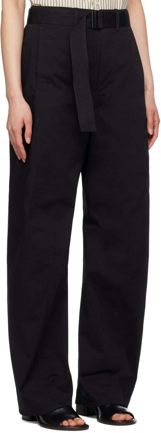 Cargo nohavice LEMAIRE Twisted Wide Leg Trousers Čierna | PA1004 LF1255, 1