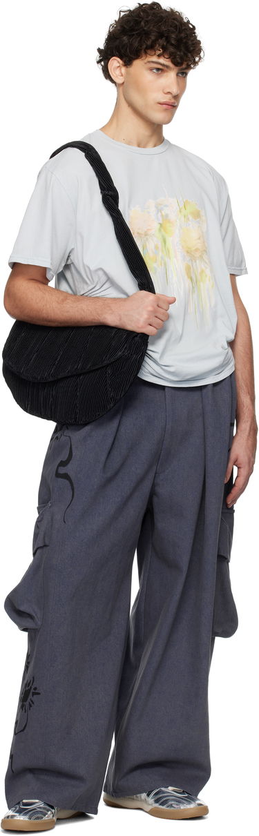 Taška cez rameno Collina Strada Collina Strada Pleated Caterpillar Messenger Bag Čierna | XX9023, 3
