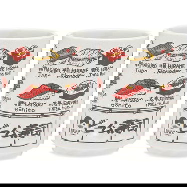 Home decor BEAMS BEAMS JAPAN Fish Design Ceramic Cup Set Biela | 56710391950-94, 1