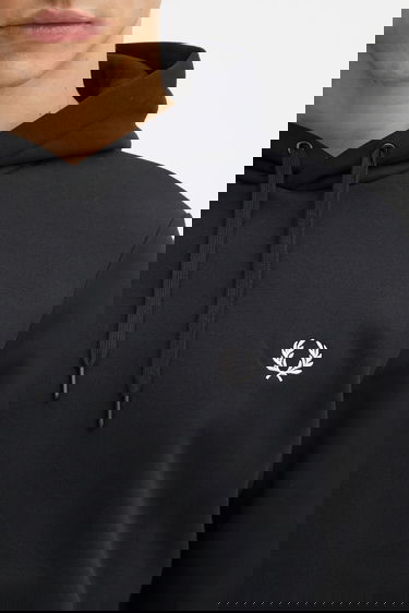 Mikina Fred Perry Smooth Hooded Sweatshirt Čierna | M1371, 3