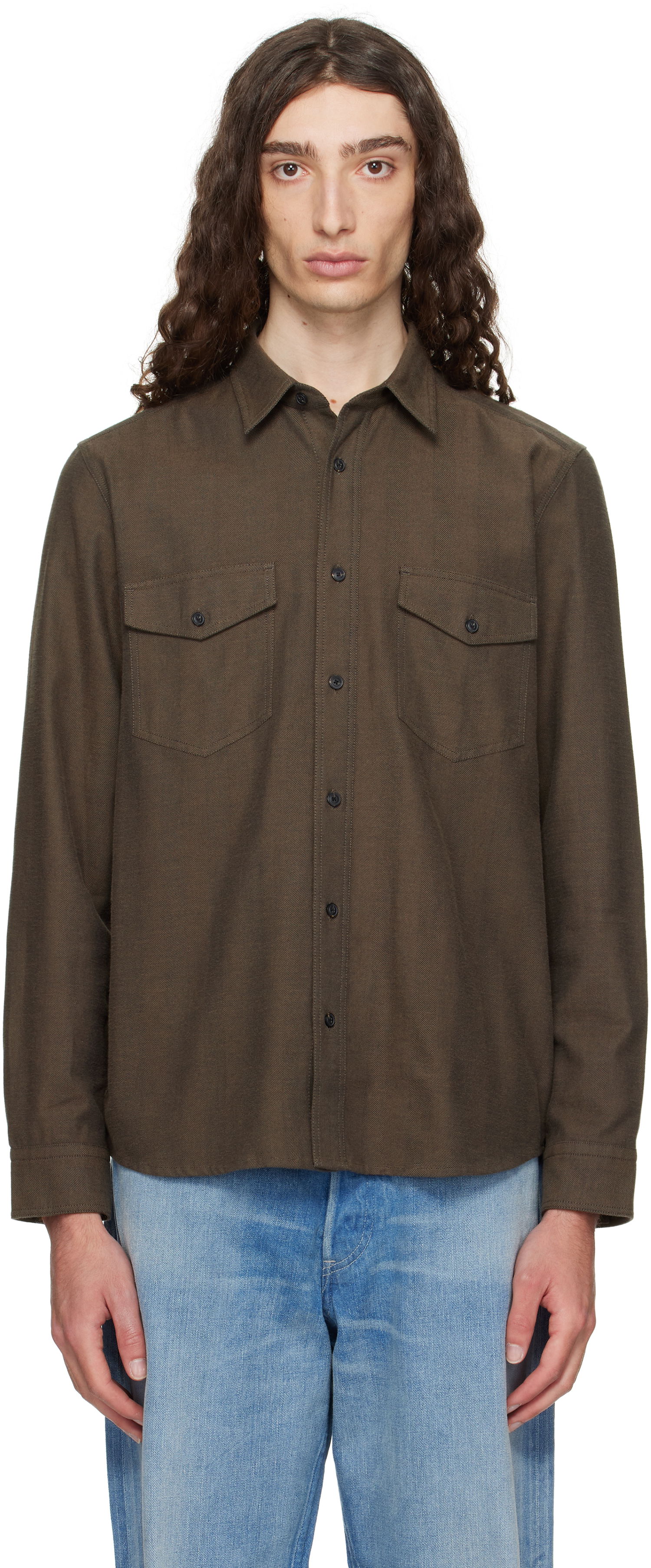 Košeľa BOSS Hugo Flap Pocket Shirt Zelené | 50545396, 0