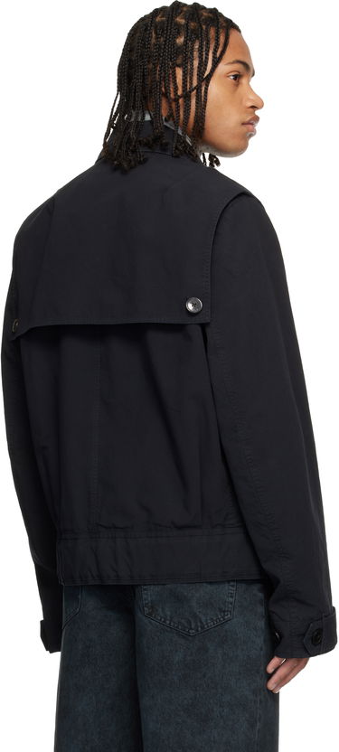 Bunda Dries Van Noten Dries Van Noten Overdyed Jacket Čierna | 252-020589-2101, 2