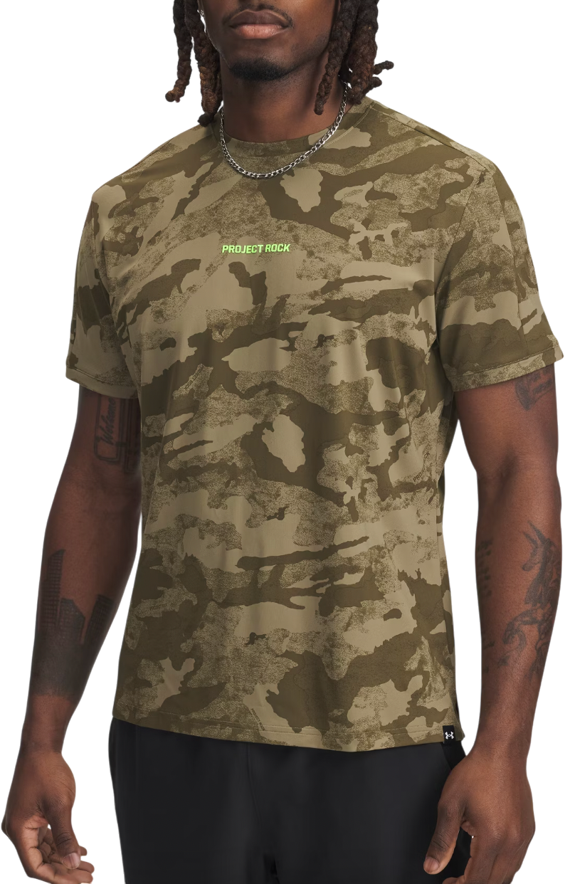 Tričko Under Armour Project Rock Iso-Chill Short Sleeve T-Shirt Zelené | 1389956-251, 0