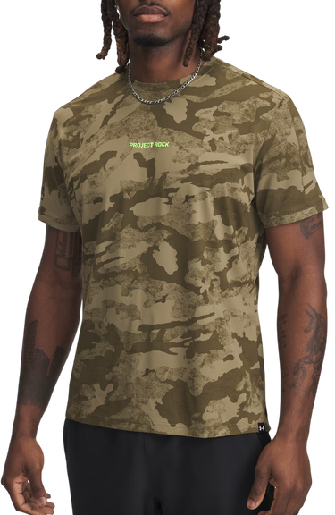 Tričko Under Armour Project Rock Iso-Chill Short Sleeve T-Shirt Zelené | 1389956-251, 0