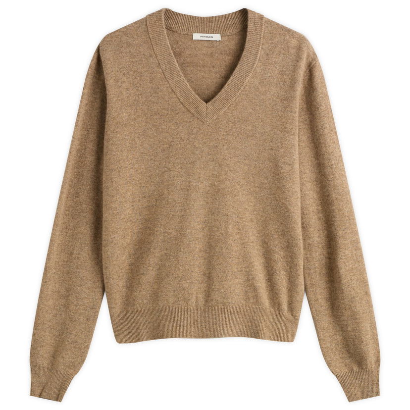 Sveter Entire Studios Entire Studios Knitted V-Neck Jumper, Size Medium Hnedá | UNU-25-11063-CA