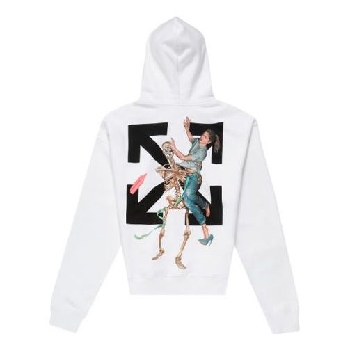 Mikina Off-White Pascal Painting Arrow Hoodie Biela | OMBB037F20FLE0010110, 0