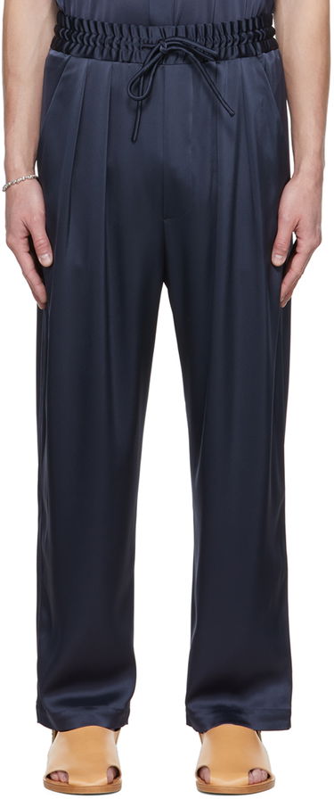 Nohavice Nanushka Nanushka Jiro Pleated Trousers Navy | NM22PFPA00759, 0