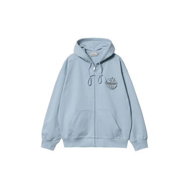 Mikina Carhartt WIP WIP Ablaze Logo Zip-Up Hoodie Modrá | I033623_9, 7