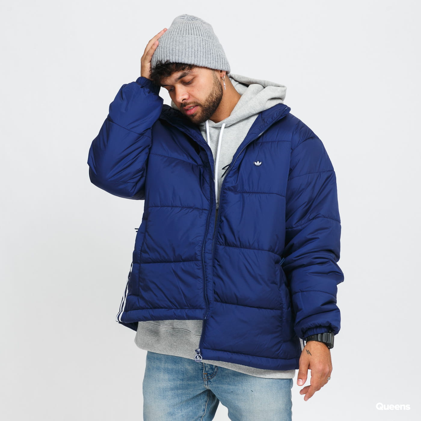 Bunda adidas Originals Padded Stand-Up Collar Navy | H13552, 1