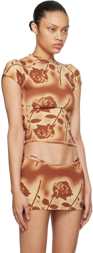 Sukňa Miaou Miaou Frankie Rose Print T-Shirt Hnedá | 2022TKSRO, 1