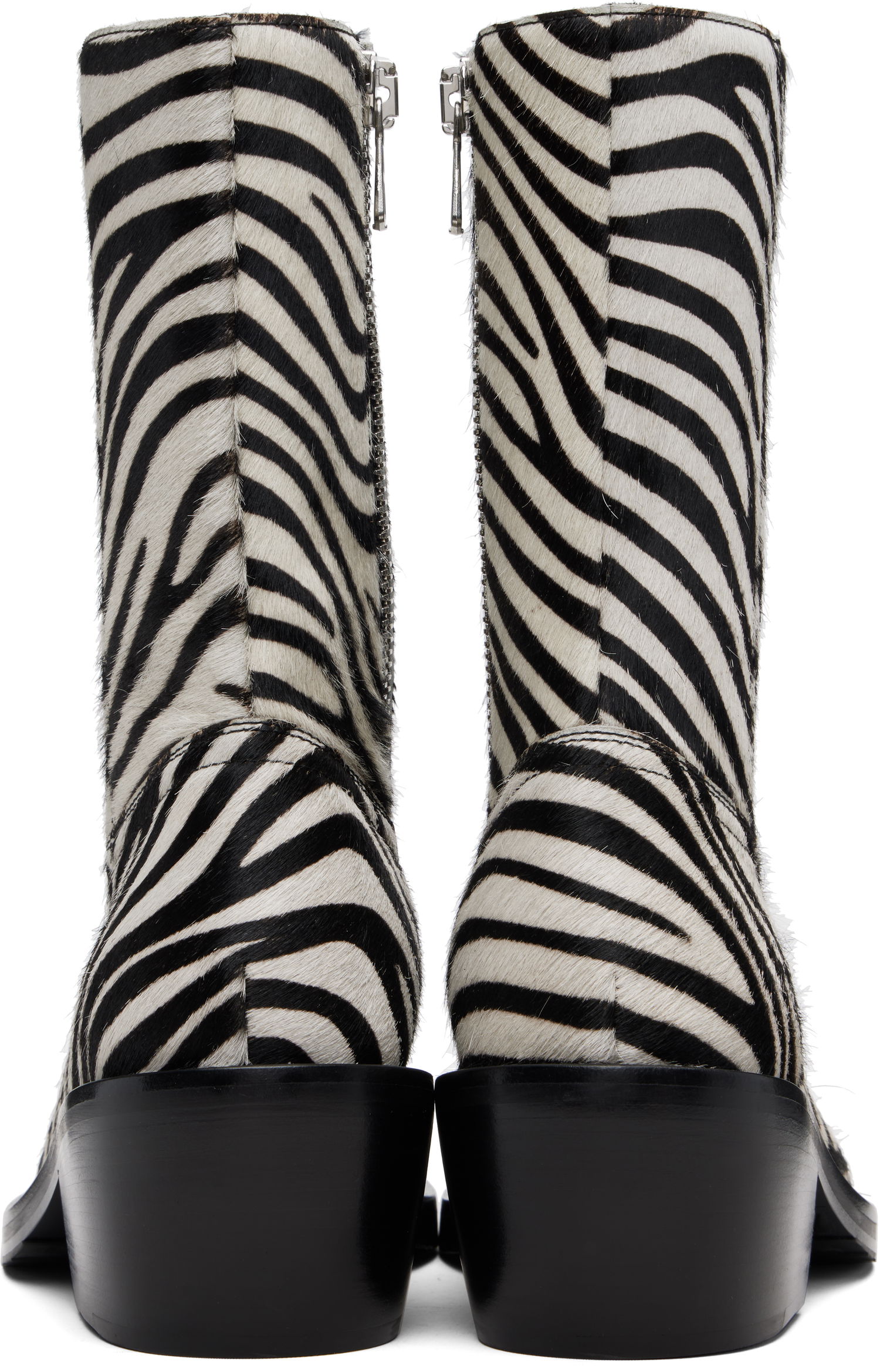 Tenisky a topánky Dries Van Noten Dries Van Noten Zip Zebra Print Haircalf Boots Rôznofarebný | 252-021707-302, 1