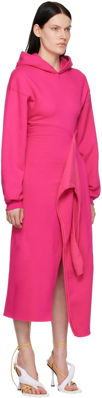 Šaty Ottolinger Ottolinger Hooded Midi Dress Ružová | 1501506, 1