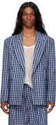 ERL Check Double-Breasted Blazer