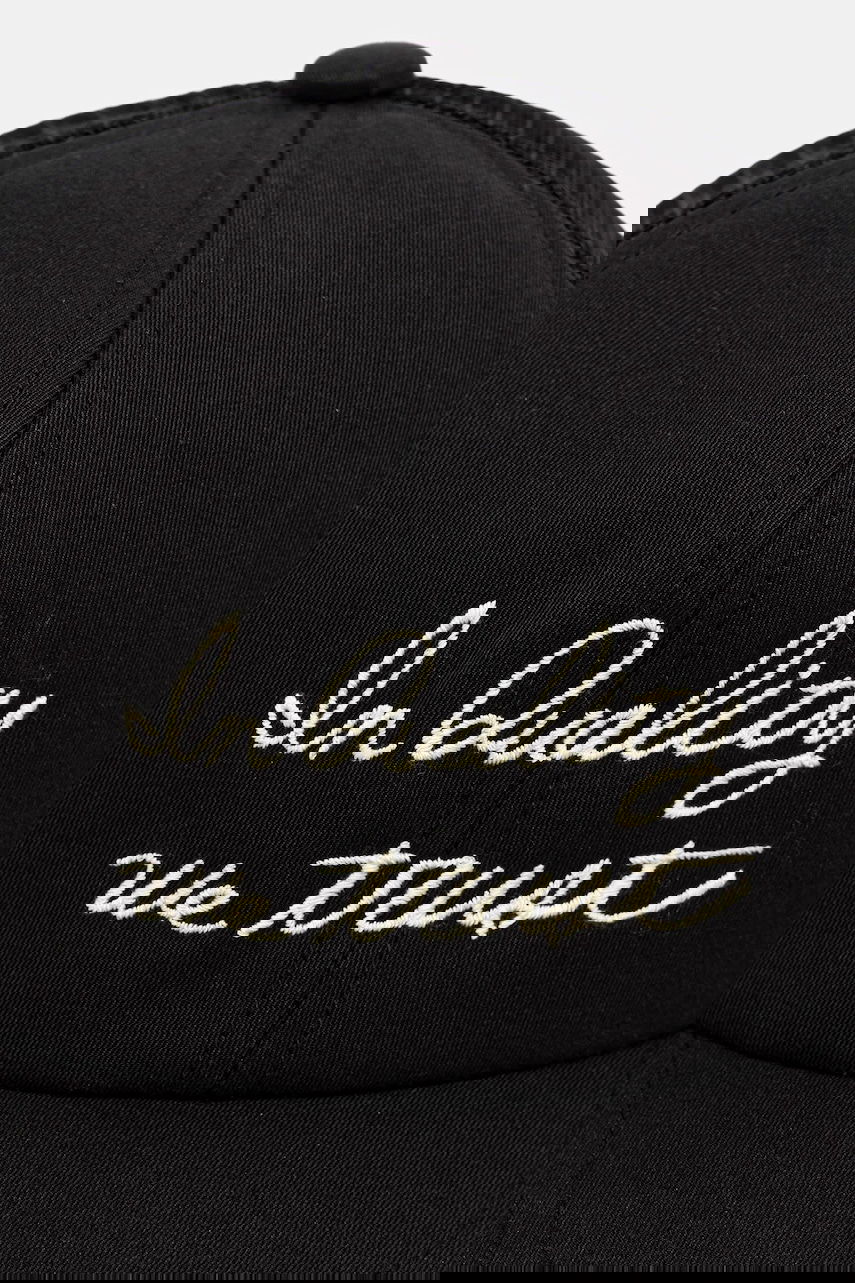 Šiltovka visvim goodyear ii Trucker Cap with 'In Quality We Trust' Embroidery Čierna | 125103003009, 1
