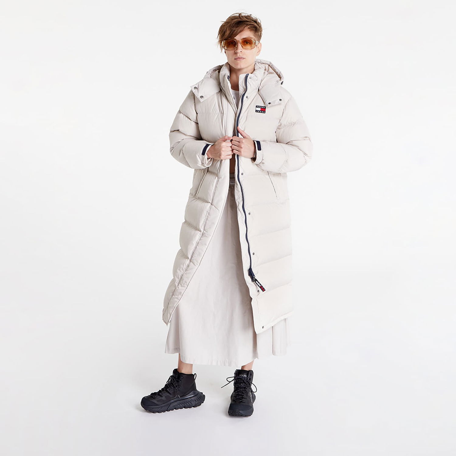 Bunda Tommy Hilfiger Alaska Winter Long Puffer Coat Béžová | DW0DW14287 ACE, 0