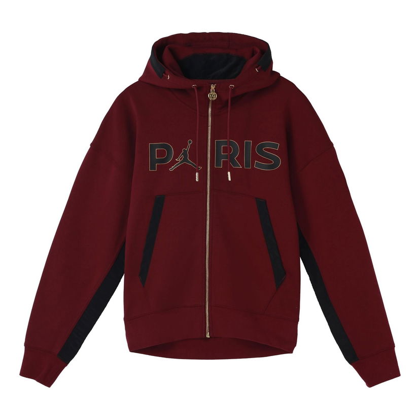 Mikina Jordan Jordan Travel Alphabet Zip Hoodie Vínová | CV9951-610