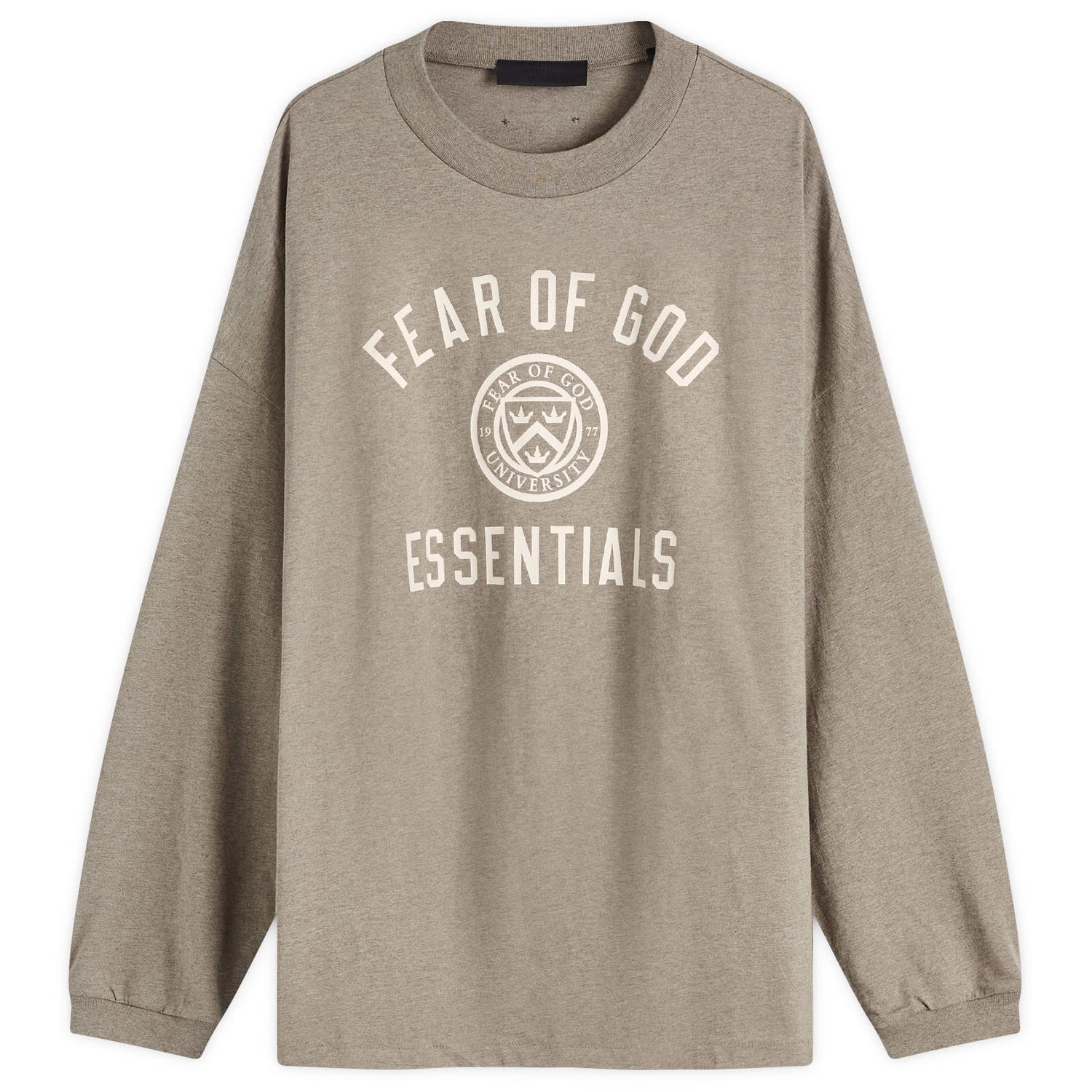 Mikina Fear of God Essentials Crest Logo Long Sleeve T-Shirt Béžová | 125HO244201F, 0