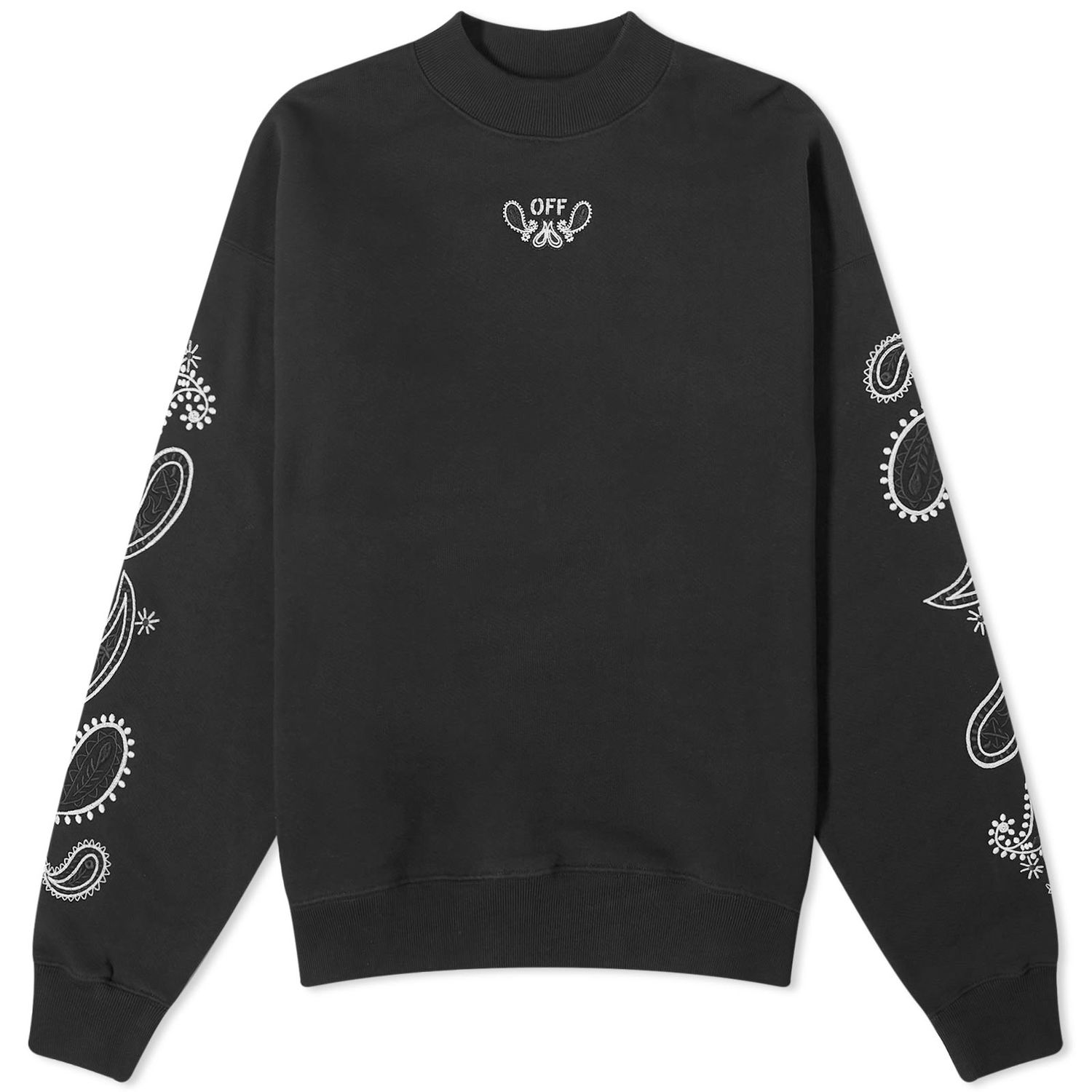 Mikina Off-White Bandana Arrow Crew Sweat Čierna | OMBA054S24FLE0021001, 0