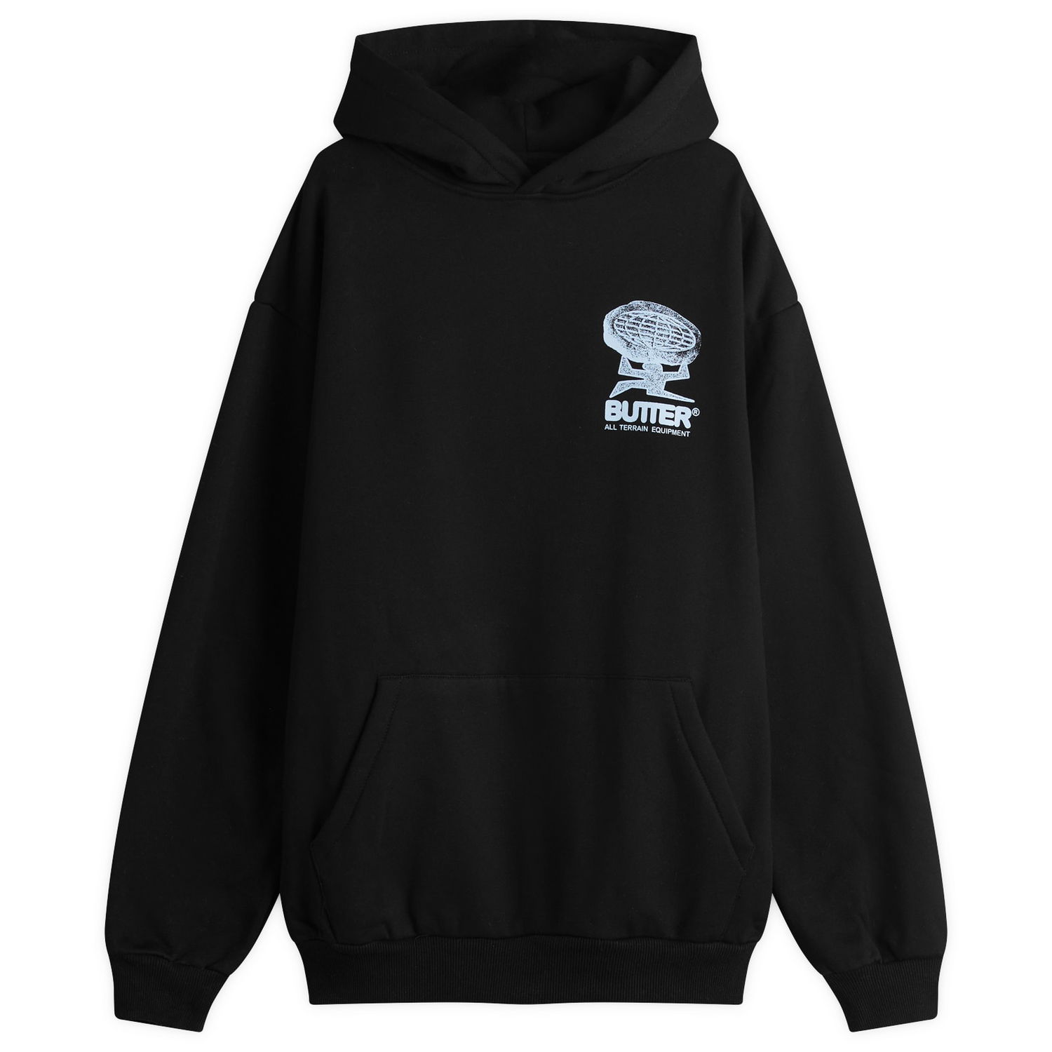 Mikina Butter Goods Terrain Pullover Hoody, Size Large Čierna | BG252205-BLK, 1