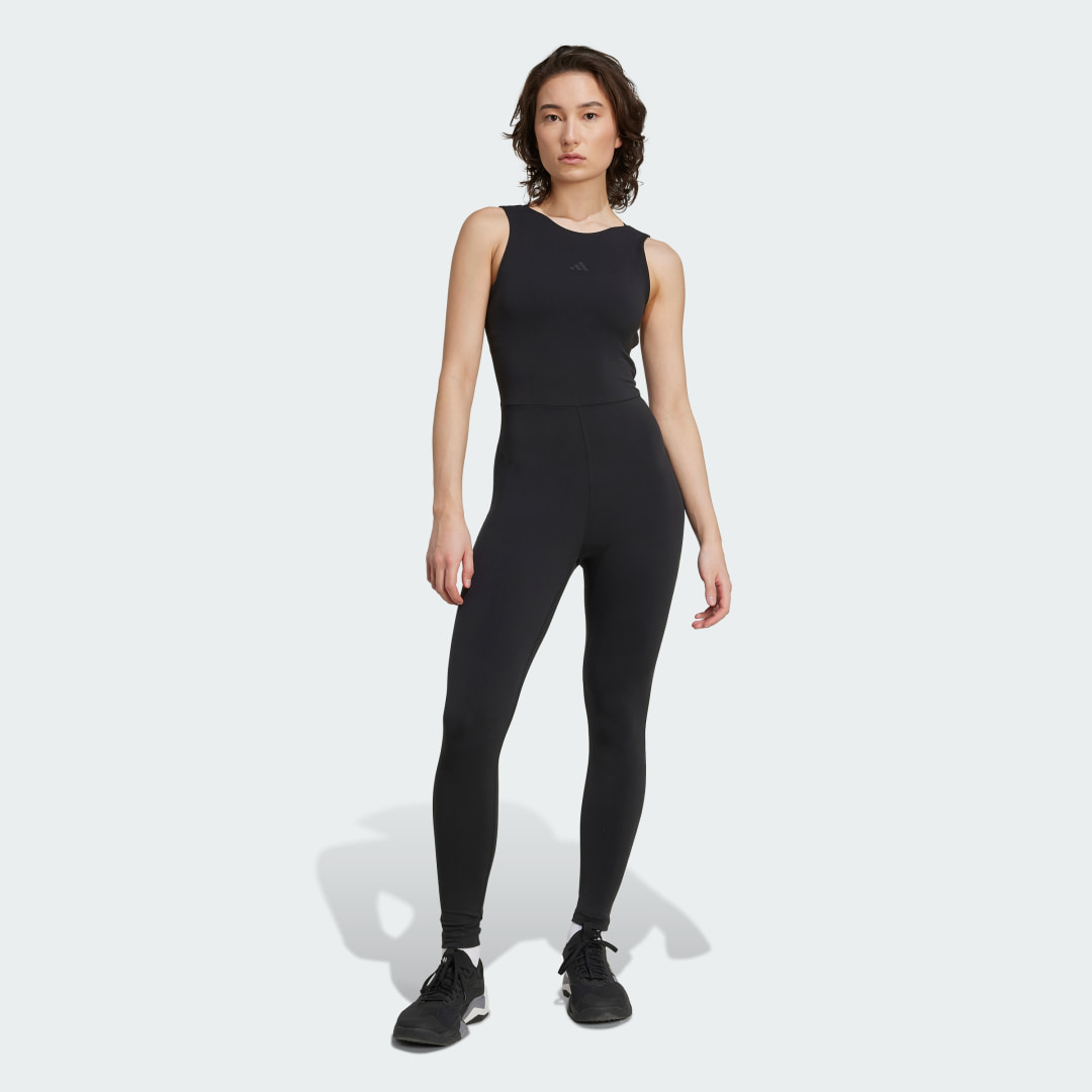 Overal adidas Performance Yoga Motion Jumpsuit Čierna | JM4496, 0