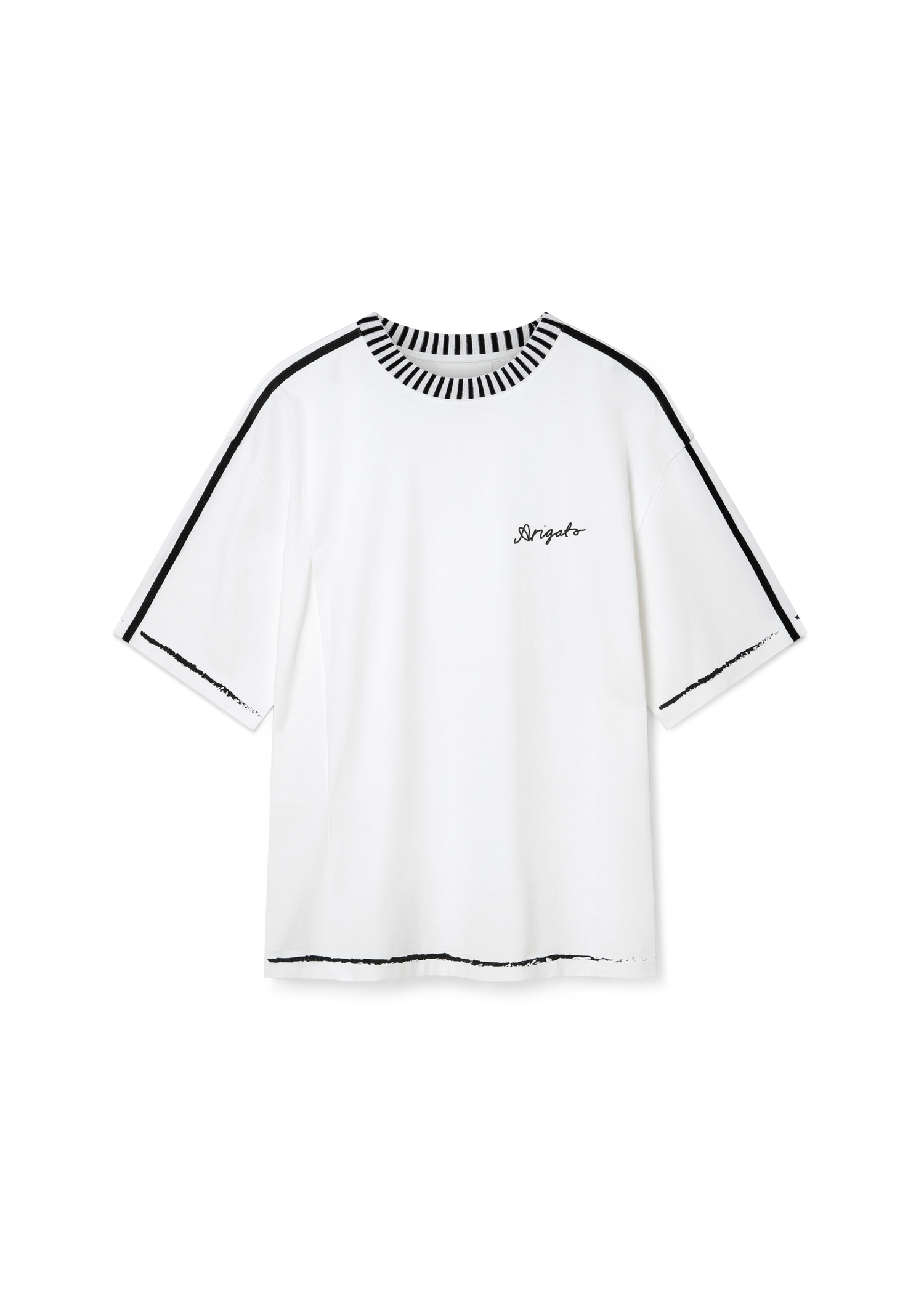 Tričko AXEL ARIGATO Seam Relaxed Fit T-Shirt Biela | A2975002, 1