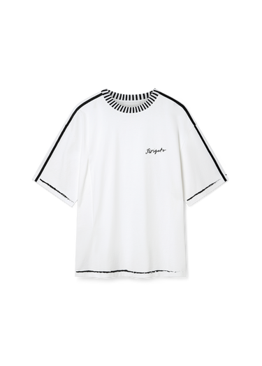 Tričko AXEL ARIGATO Seam Relaxed Fit T-Shirt Biela | A2975002, 1
