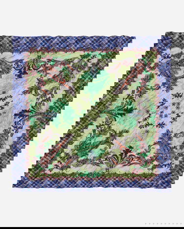 Šál Acne Studios Printed Silk Bandana Zelené | CA0274- ALG, 0