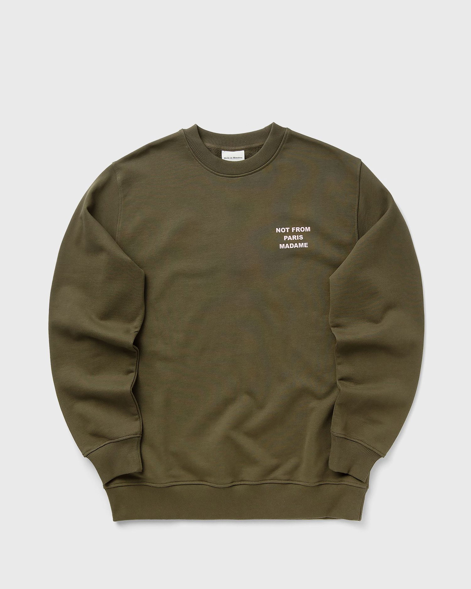 Mikina Drôle de Monsieur Slogan Sweatshirt Zelené | I-SW149-CO127-KK, 1