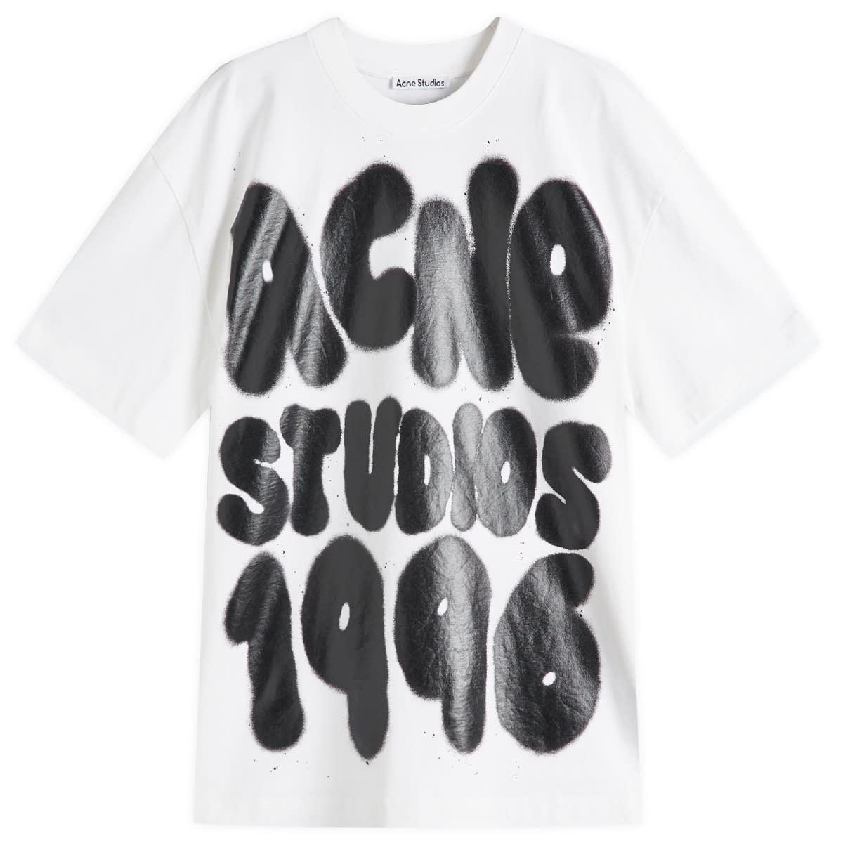 Tričko Acne Studios Spray Logo T-Shirt, Size Large, Acne Studios Biela | CL0333-183, 0