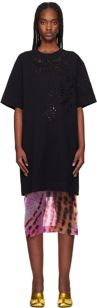 Tričko Dries Van Noten Dries Van Noten Embroidered T-Shirt Minidress Čierna | 251-011151-1603, 0