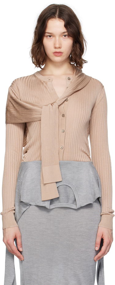 Sveter Acne Studios Acne Studios Knit Cardigan Béžová | A60578-, 0