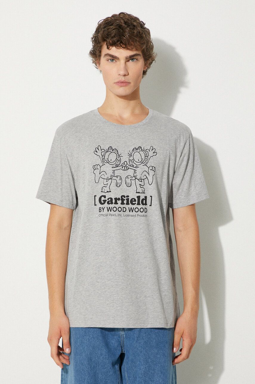 Tričko WOOD WOOD T-Shirt With Print Šedá | 30045701.2222, 0