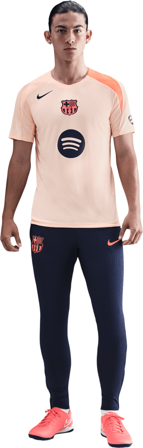 Tričko Nike FC Barcelona Strike Training Shirt Dri-FIT Total 90 Oranžová | hm3344-808, 1