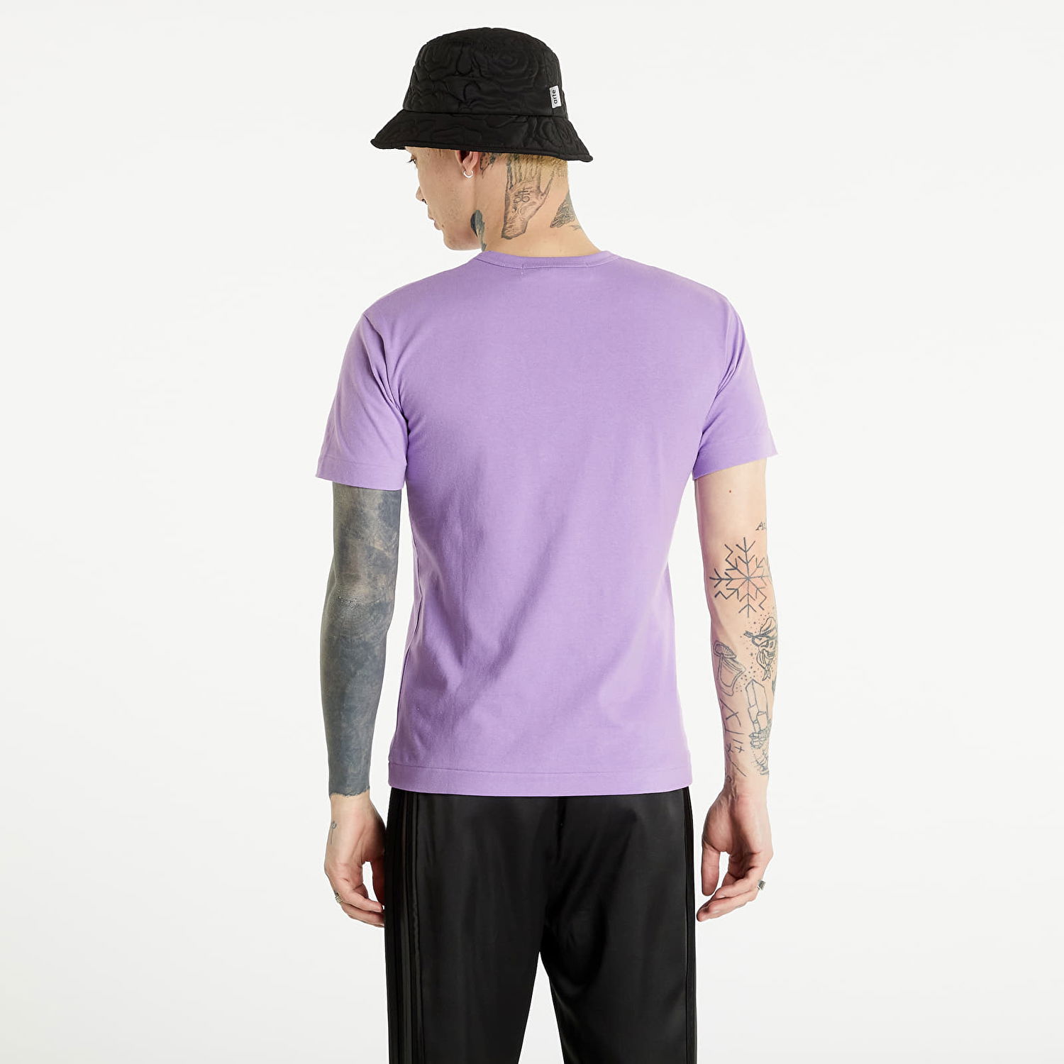 Tričko Comme des Garçons PLAY Heart Logo Tee Fialová | AZT314 violet, 1