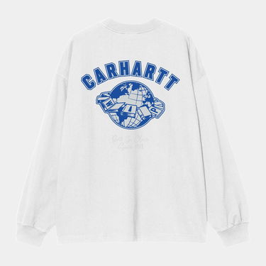 Tričko Carhartt WIP Long Sleeve World Class T-Shirt Biela | I035435_9, 2