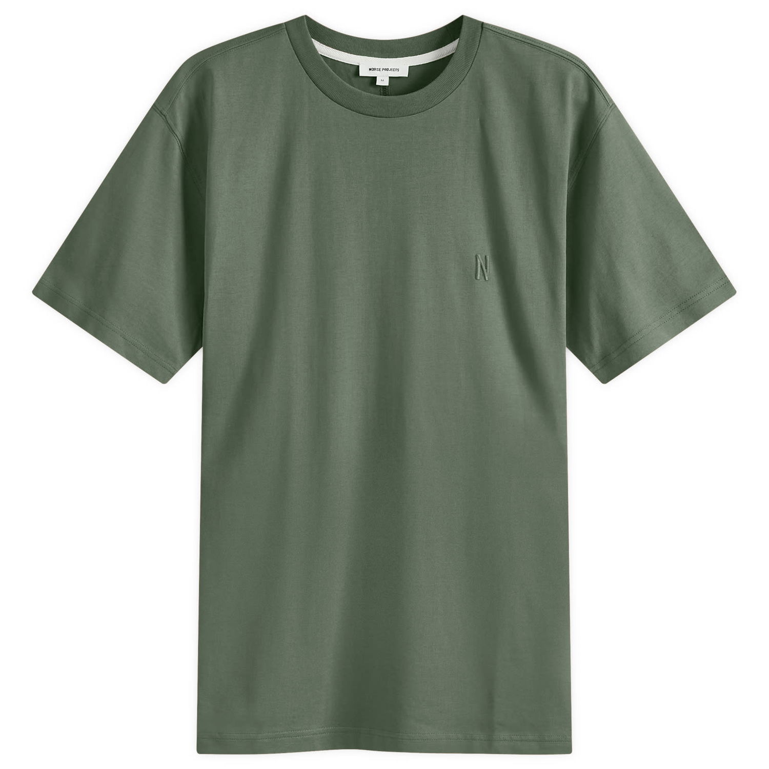 Tričko NORSE PROJECTS Johannes Organic N Zelené | N01-0643-8022, 0