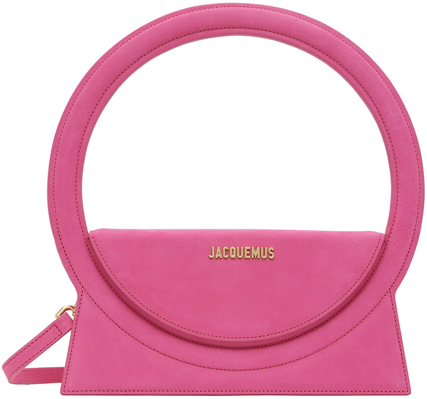 Taška cez rameno Jacquemus Le Raphia 'Le Sac Rond' Bag Ružová | 22H221BA015-3066, 0