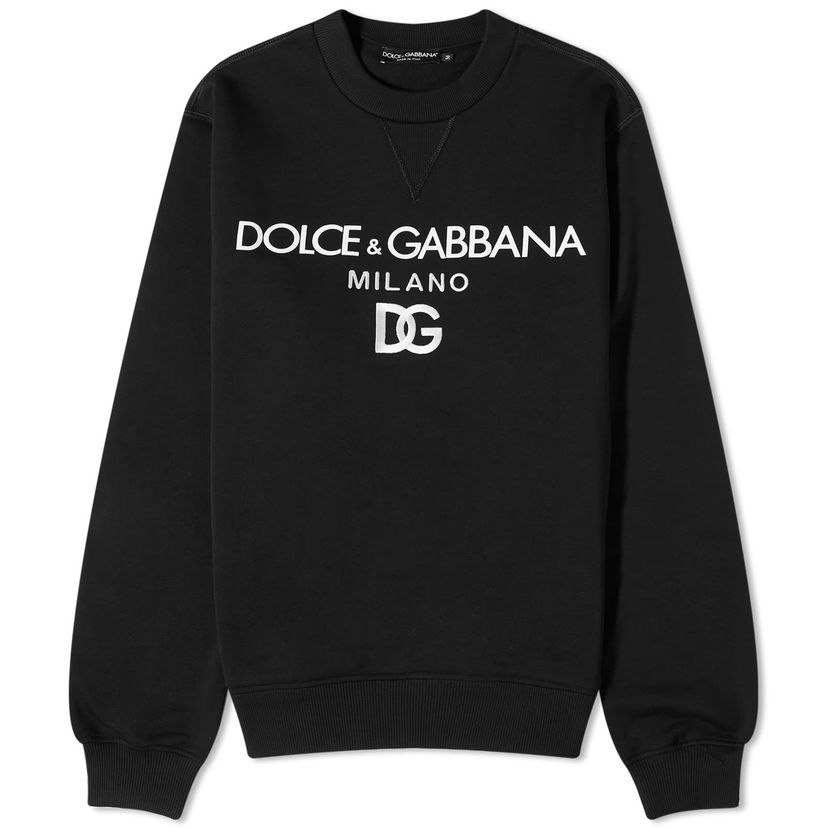 Mikina Dolce & Gabbana Men's Milano Crew Neck Sweat Black Čierna | G9ACGZFU7DU-N0000