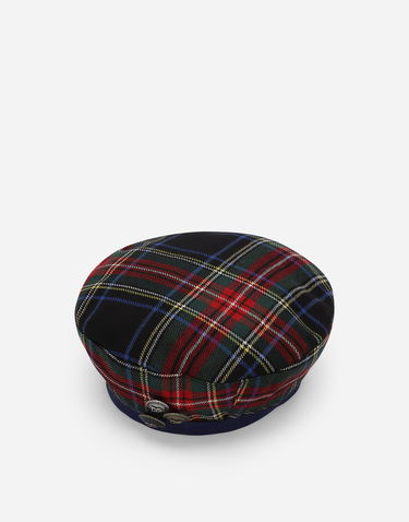 Baretka Dolce & Gabbana Dolce & Gabbana Tartan Beret with Logo Buttons Rôznofarebný | LB5H43FQMG9S8100, 3