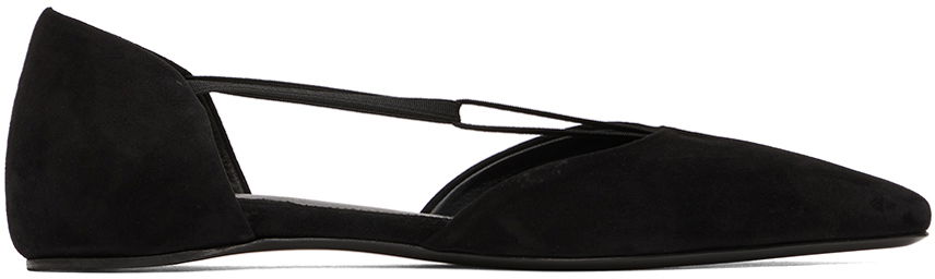 Tenisky a topánky TOTEME Totême Suede T-Strap Ballerina Flats Čierna | 234-WLGSE082-LE0012, 0