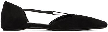 Tenisky a topánky TOTEME Totême Suede T-Strap Ballerina Flats Čierna | 234-WLGSE082-LE0012, 0