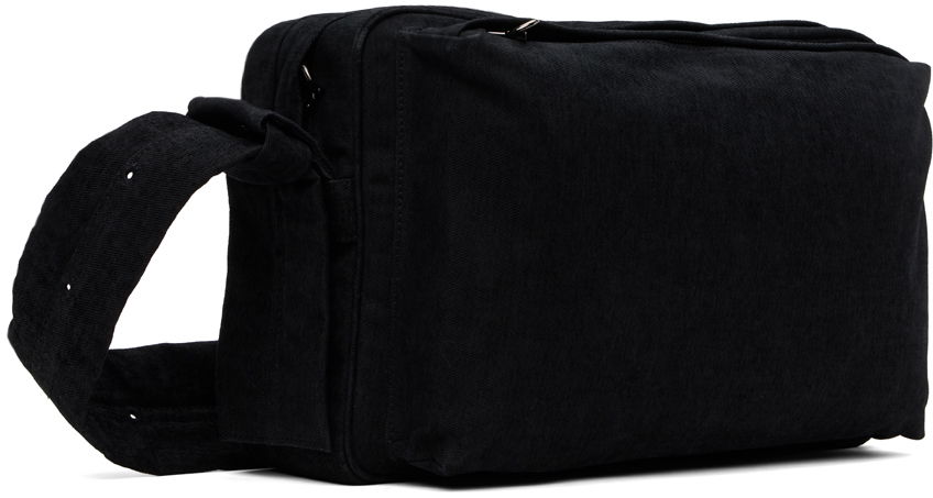 Taška cez rameno Solid Homme Solid Homme Washed Velvet Denim Cross Bag Čierna | S243BA01, 1