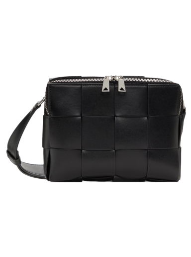 Taška cez rameno Bottega Veneta Cassette Camera Bag Čierna | 730027 VB1K0