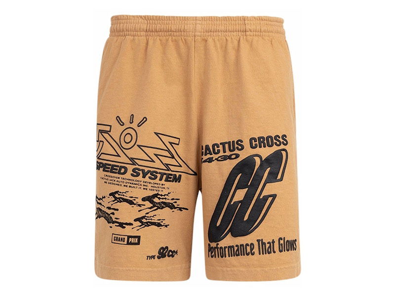 Šortky Cactus Jack by Travis Scott Cactus Jack 92CC Shorts Hnedá | CJJ6BS17
