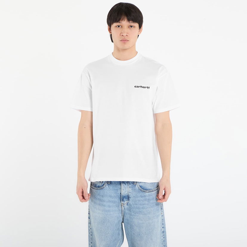 Tričko Carhartt WIP Short Sleeve Archive Lines T-Shirt XL Biela | I036003.02XX