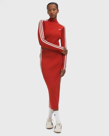 Sveter adidas Performance Adicolor Slim-Fit Knitted Track Top Červená | JY2598, 2