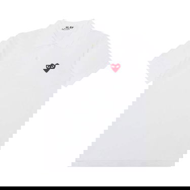 Polo tričko Comme des Garçons PLAY Red Heart Polo Shirt Biela | AZ T005 051 5, 1