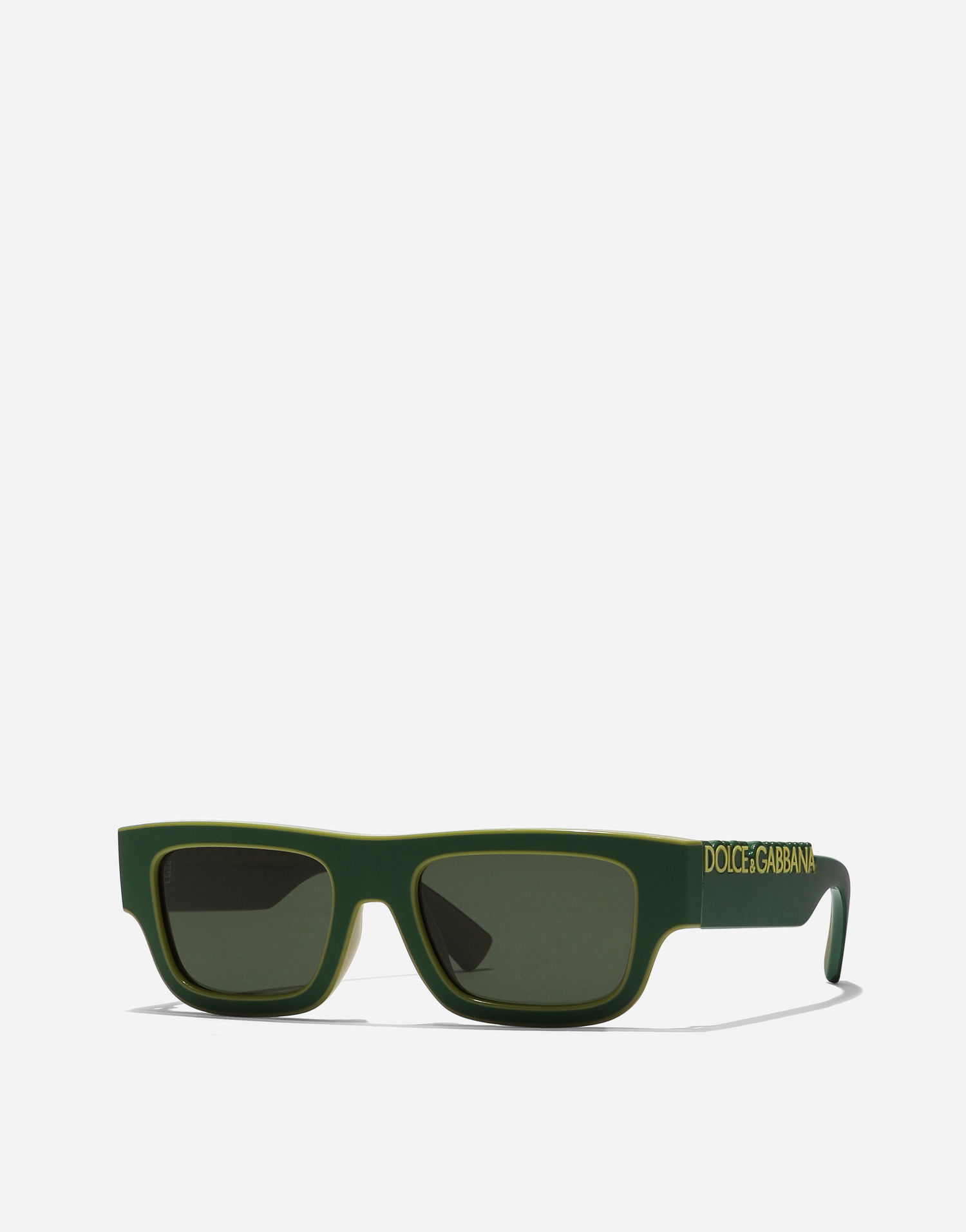 Slnečné okuliare Dolce & Gabbana Dg Logo Rectangular Frame Sunglasses Zelené | VG601FVN7719V000, 1