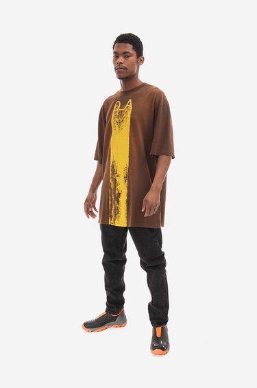 Tričko A-COLD-WALL* T-Shirt With Print Hnedá | ACWMTS093, 1